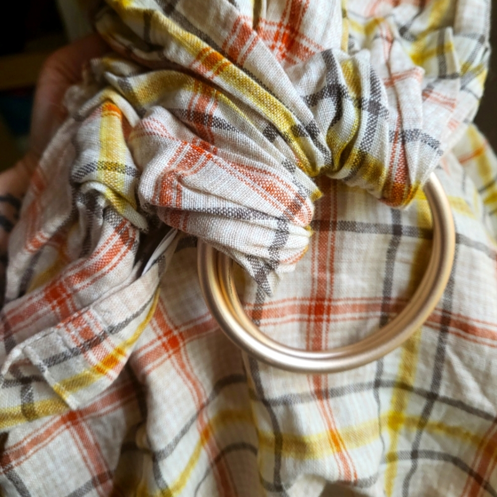 WildBird Linen Plaid Ring Sling